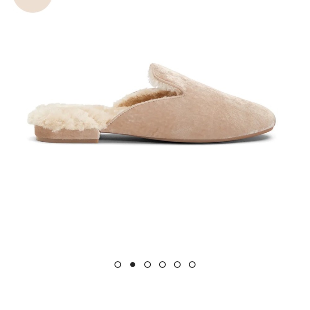 Birdies Phoebe Size 9.5 velvet and cream faux fur